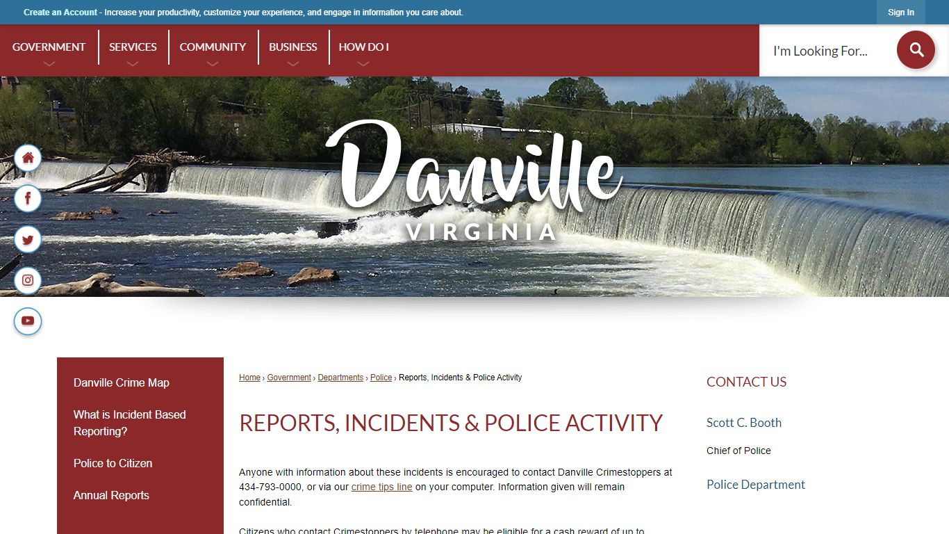 Reports, Incidents & Police Activity - Danville, VA