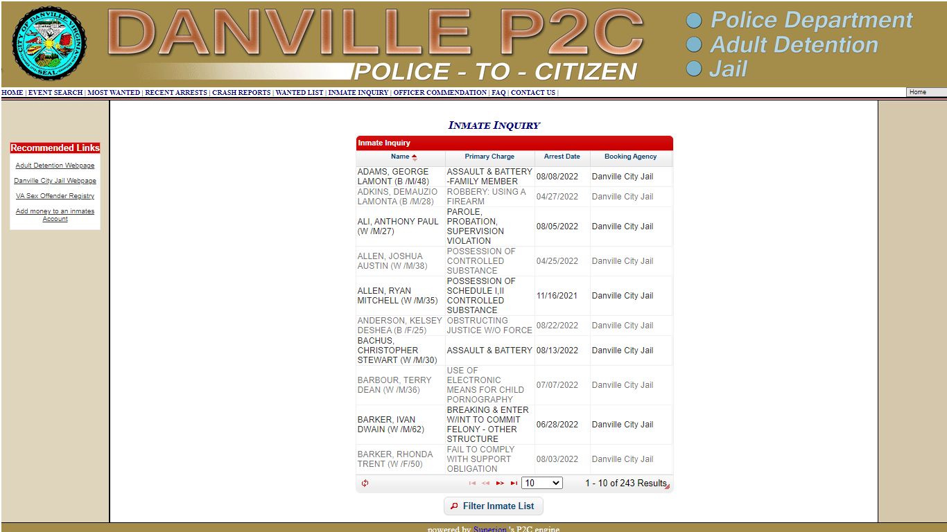 Danville P2C - provided by OSSI